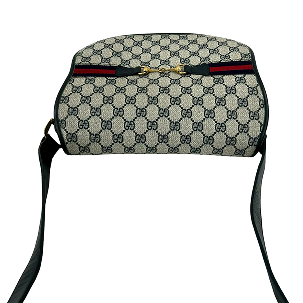 Pre-Loved Gucci GG Supreme Horsebit Web Crossbody - Picture 7 of 9